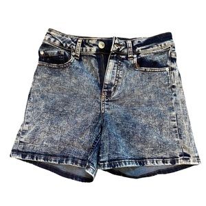Indigo Reign high waisted jean shorts